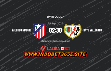 Atletico Madrid vs Rayo Vallecano bertanding pada 25 September 2025 di La Liga.