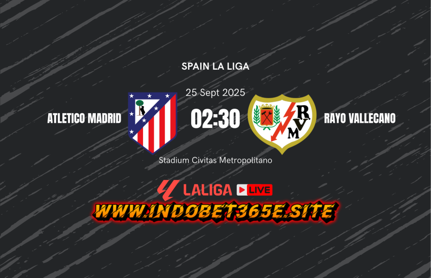 Atletico Madrid vs Rayo Vallecano bertanding pada 25 September 2025 di La Liga.