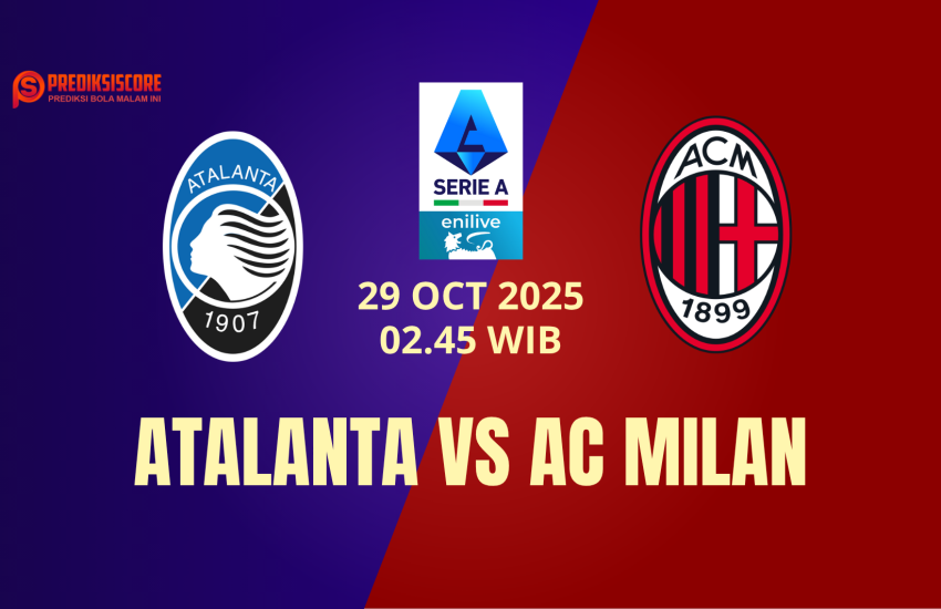 Pertandingan Atalanta vs AC Milan Serie A di Gewiss Stadium, laga seru perebutan poin antara dua klub top Italia