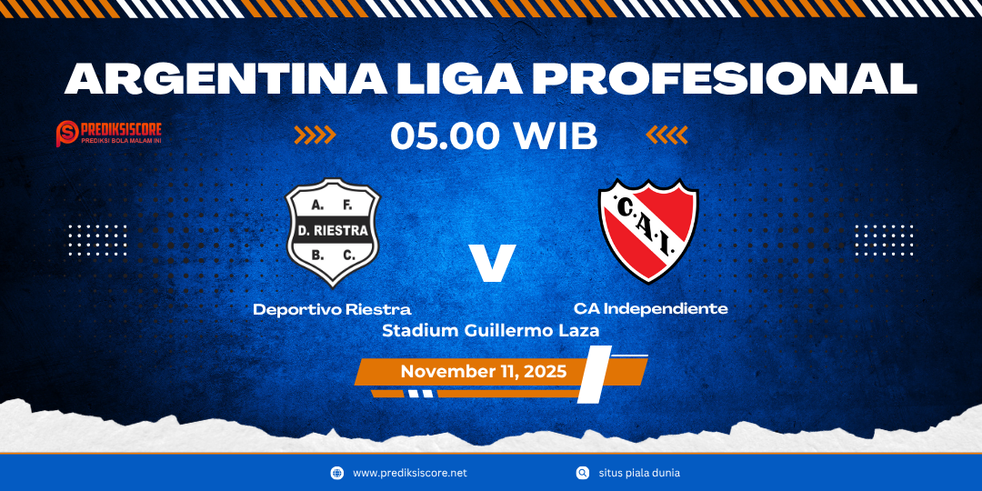 Deportivo Riestra hadapi Independiente dalam duel panas Liga Argentina. Siapa lebih unggul, kestabilan tuan rumah atau momentum tim tamu